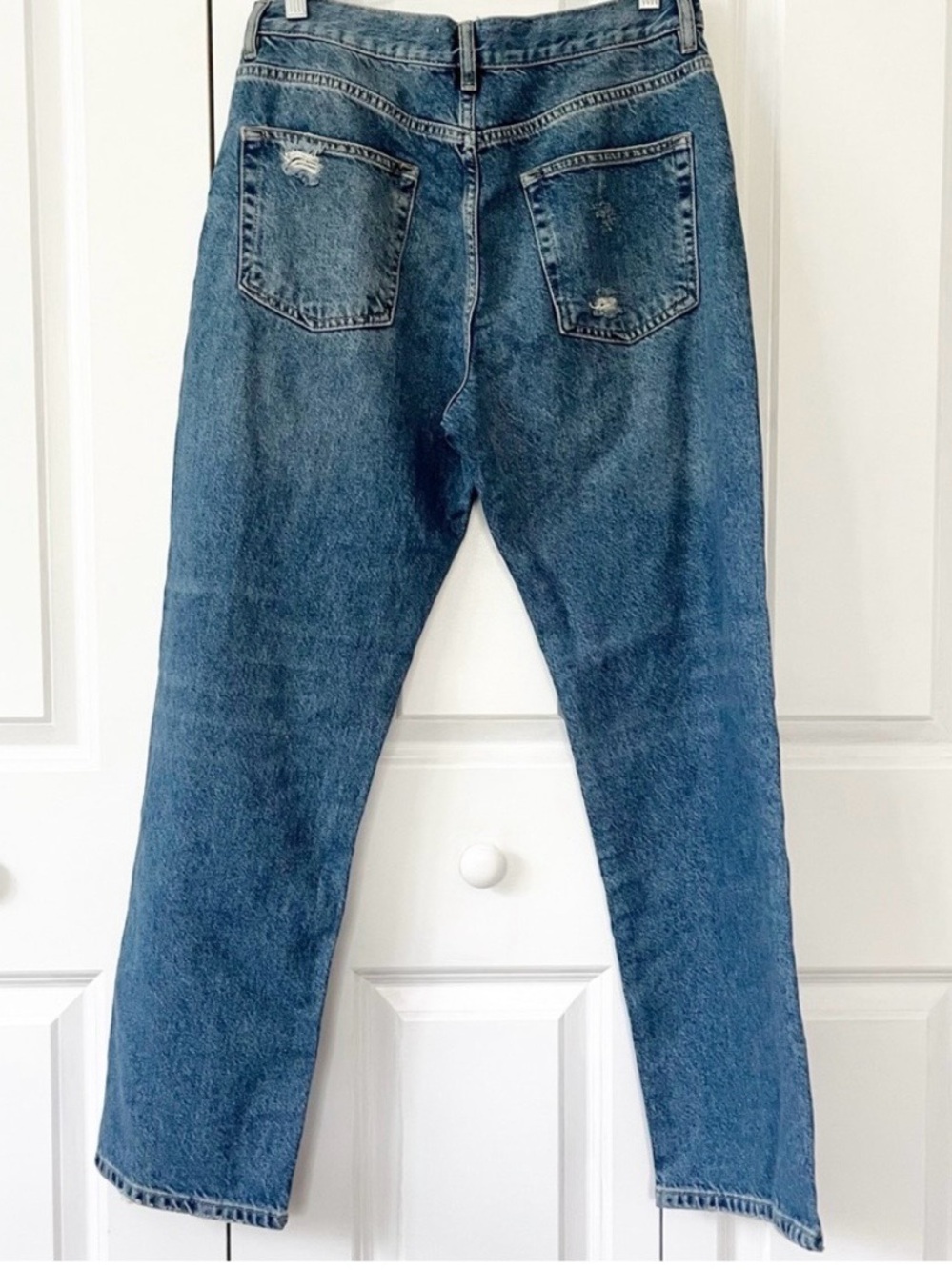 We The Free Distressed Boyfriend Jeans - Blue - Picture 4 of 8